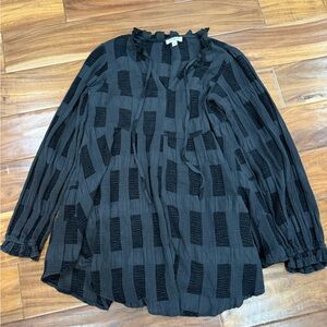 Umgee Textured Black Mini Dress